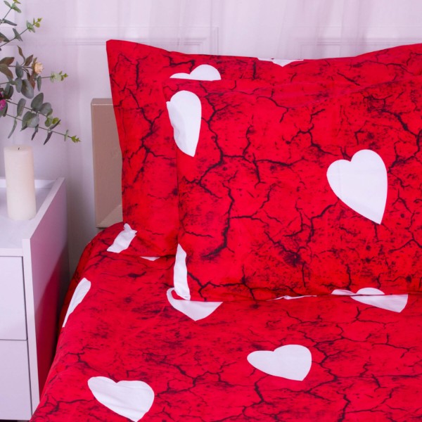 Фото - Комплект постельного белья MirSon Сатин 22-1275 Marble heart Семейный (2200003569551)